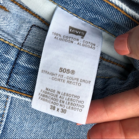 Levi's 505 straight fit jeans size 38/30 - Picture 3 of 7